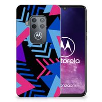 Motorola One Zoom TPU Hoesje Funky Triangle - thumbnail