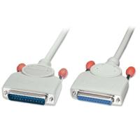 LINDY 31374 - RS232 verlengkabel 1:1-25 pol. Sub-D-stekker op 25-polig. Sub-D-koppeling, 2 m