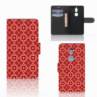 Nokia 7 Telefoon Hoesje Batik Rood - thumbnail