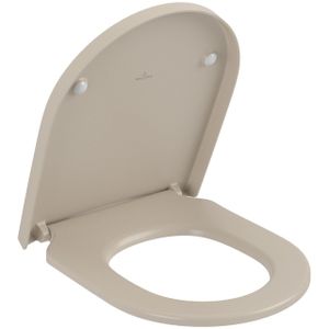 Villeroy & Boch Subway 3.0 wc zitting quick release en softclose almond Ceramic+ 8M42S1AM