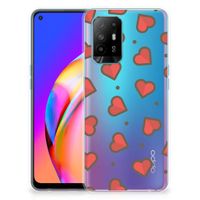 OPPO A94 5G | Reno5 Z TPU bumper Hearts - thumbnail