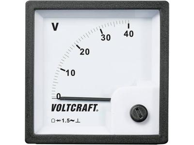 VOLTCRAFT AM-72x72/40V AM-72x72/40V Analoog inbouwmeetinstrument AM-72x72/40 V 40 V Draaispoel VOLTCRAFT AM-72x72/40V AM-72x72/40V Analoog inbouwmeetinstrument AM-72x72/40 V 40 V Draaispoel