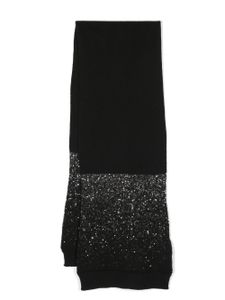 Fabiana Filippi foulard rectangulaire à sequins - Noir