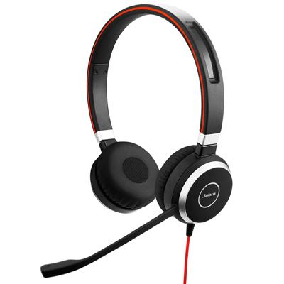 Evolve 40 UC Stereo - USB Headset - op oor - met bekabeling - zwart