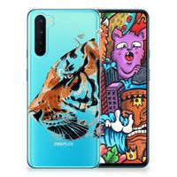 Hoesje maken OnePlus Nord Watercolor Tiger