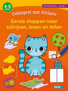 Oefenpret met stickers - Eerste stappen naar schrijven, lezen en tellen 4-5 j.