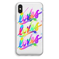 Loves: iPhone X Transparant Hoesje - thumbnail