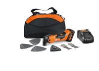 FEIN Multimaster AMM 500 Plus 4.0 Ah NYLON BAG EDITION, multitool met 18 accessoires. Compatibel met AMPShare/Bosch Professional 18V-accu's, inclusief een 18 V 4 Ah accu en oplader. In FEIN nylon tas