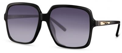 CWI zonnebril rechthoekig dames cat. 3 zwart/goud/smoke CWI zonnebril rechthoekig dames cat. 3 zwart/goud/smoke