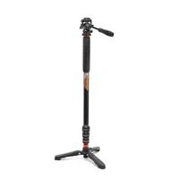 3 Legged Thing Punks Trent 2.0 Monopod Superkit - Lichtgewicht magnesiumlegering cameramonopod met meerdere toepassingen voor zware apparatuur (metallic leisteengrijs)