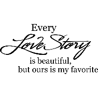 Every love story - Muursticker - thumbnail