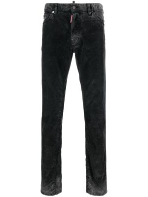 Dsquared2 Ribfluwelen jeans - Zwart