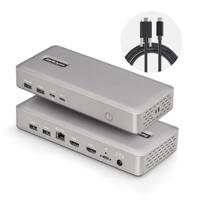 StarTech.com USB4 Docking Station, USB-C 40Gbps, Dual HDMI Video, Tot 2x 4K 60Hz, Multi-Monitor Dock, 6x USB, 2.5GbE, 100W PD