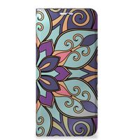 Motorola Moto G31 | G41 Smart Cover Purple Flower - thumbnail