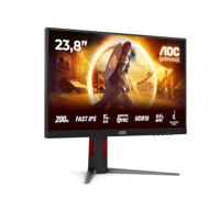 AOC 24G4HA, Gaming-Monitor - (60.5 cm (23.8 Zoll), schwarz (matt), FullHD, Fast-IPS, Adaptive-Sync, G-Sync kompatibel, 200Hz Panel)(TFT/LCD) [Energieklasse E] (24G4HA)