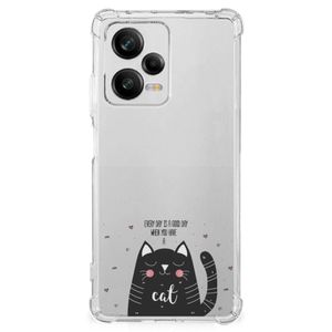 Xiaomi Redmi Note 12 Pro Plus Stevig Bumper Hoesje Cat Good Day