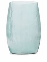 Normann Copenhagen vase en verre nervuré Tide - Bleu