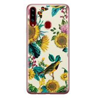 Samsung Galaxy A20s siliconen hoesje - Sunflowers