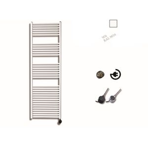 Elektrische Design Radiator Sanicare Plug En Play 172 x 45 cm Wit Thermostaat Chroom 920 Watt Sanicare