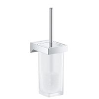 GROHE Selection Cube closetborstelgarnituur m. glazen inzet wandmodel chroom 40857000