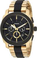 Horlogeband Fossil FS5261 Roestvrij staal (RVS) Doublé 24mm