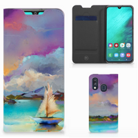 Bookcase Samsung Galaxy A40 Boat - thumbnail