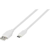 Vivanco USB-kabel USB 2.0 USB-A stekker, USB-C stekker 1.20 m Wit 38756 - thumbnail