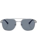 Persol lunettes de soleil teintées à monture carrée - Argent