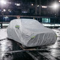 516 cm Afdekzeil Auto Autozeil Weerbestendig met Ritssluiting en Tas voor Regen Sneeuw Zon UV-Bescherming Autoafdekking voor Sedan/SUV - thumbnail