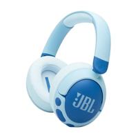 JBL Junior 470NC, Kindvriendelijke Draadloze On-Ear Bluetooth Hoofdtelefoon met Ingebouwde Microfoon, 50 uur afspeeltijd, JBL Safe Sound, Laag Volume, Gemakkelijke Bediening en Stickerset, in Blauw