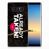 Samsung Galaxy Note 8 Siliconen hoesje met naam Already Taken Black