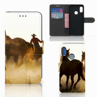 Xiaomi Mi A2 Lite Telefoonhoesje met Pasjes Design Cowboy - thumbnail