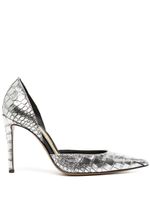 Alexandre Vauthier escarpins à effet peau de crocodile 90 mm - Argent