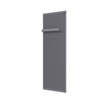 Vipera Corrason enkele badkamerradiator 60 x 180 cm centrale verwarming antraciet grijs zijaansluiting 2.059W