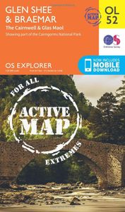 Wandelkaart - Topografische kaart OL52 OS Explorer Map | Active Glen S