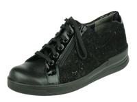 Durea Durea comfort Lage Dames veterschoen, met rits