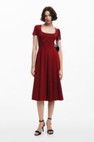 Vlinder midi-jurk - RED - L