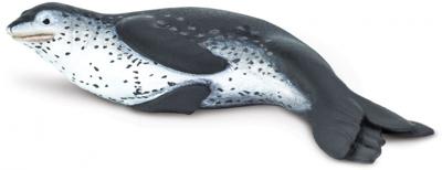 Safari speeldier zeeluipaard junior 14,4 cm grijs/wit Safari speeldier zeeluipaard junior 14,4 cm grijs/wit