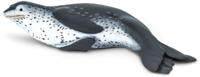 Safari speeldier zeeluipaard junior 14,4 cm grijs/wit