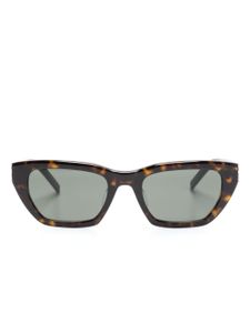 Saint Laurent Eyewear lunettes de soleil SL M127 F à monture papillon - Marron