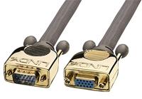 LINDY 37843 Gold VGA-kabel M/F 50 m