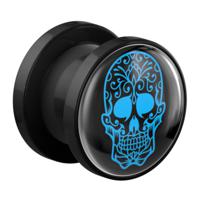 Tunnel met Magisch Doodshoofd Design Acryl Tunnels & Plugs