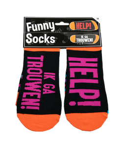 Funny socks help! Ik ga trouwen!