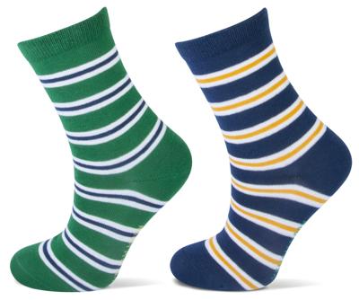 Kindersokken met strepen Kindersokken met strepen