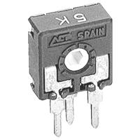 ACP CA9MH2,5-100KA2020 Koolstoffilmtrimmer Lineair 0.15 W 100 kΩ 1 stuk(s)