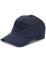 Emporio Armani casquette à logo brodé - Bleu