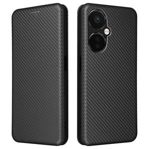 OnePlus Nord CE 3 Lite/N30 Flip Hoesje - Koolstofvezel - Zwart