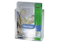 Sigel LH115 Folderhouder Glas (helder) 1 stuk(s) Aantal vakken: 1 (b x h x d) 240 x 250 x 55 mm