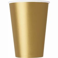 Bekers goud 350ml - 8 stuks - thumbnail