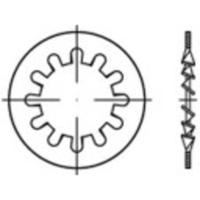 TOOLCRAFT 138383 Tandveerringen Binnendiameter: 13 mm DIN 6797 Verenstaal Galvanisch verzinkt 100 stuk(s)